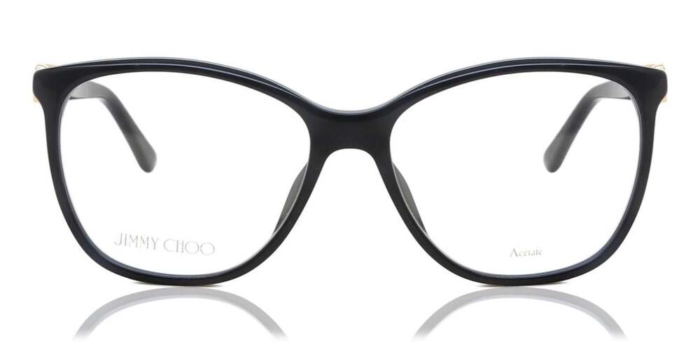Jimmy Choo JC318/G 807 Black Cat-Eye Eyeglass Frames